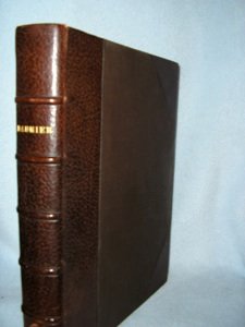 DAUMIER. PEINTRE ET LITHOGRAPHE BY R. ESCHOLIER: Escholier, Raymond. Daumier. Peintre et Lithographe. Paris: H. Floury, 1923. 3/4 leather. Front hinge starting.