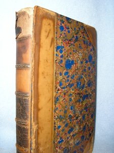 Early Lord Byron: Byron, Lord. Sardanapalis. The Two Foscari. Cain. London: John Murray, 1821. 3/4 leather with marbled boards. Front board detached; rear joint fragile. Spine darkened. Top edge gilt.