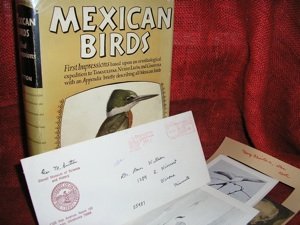 Inscribed Mexican Birds: Sutton. Mexican Birds. First Impressions. Norman: University of Oklahoma Press, [1951]. 1st in DJ. Warm inscription to a friend of the author. Laid in is an ALS and a note from the author plus a signe