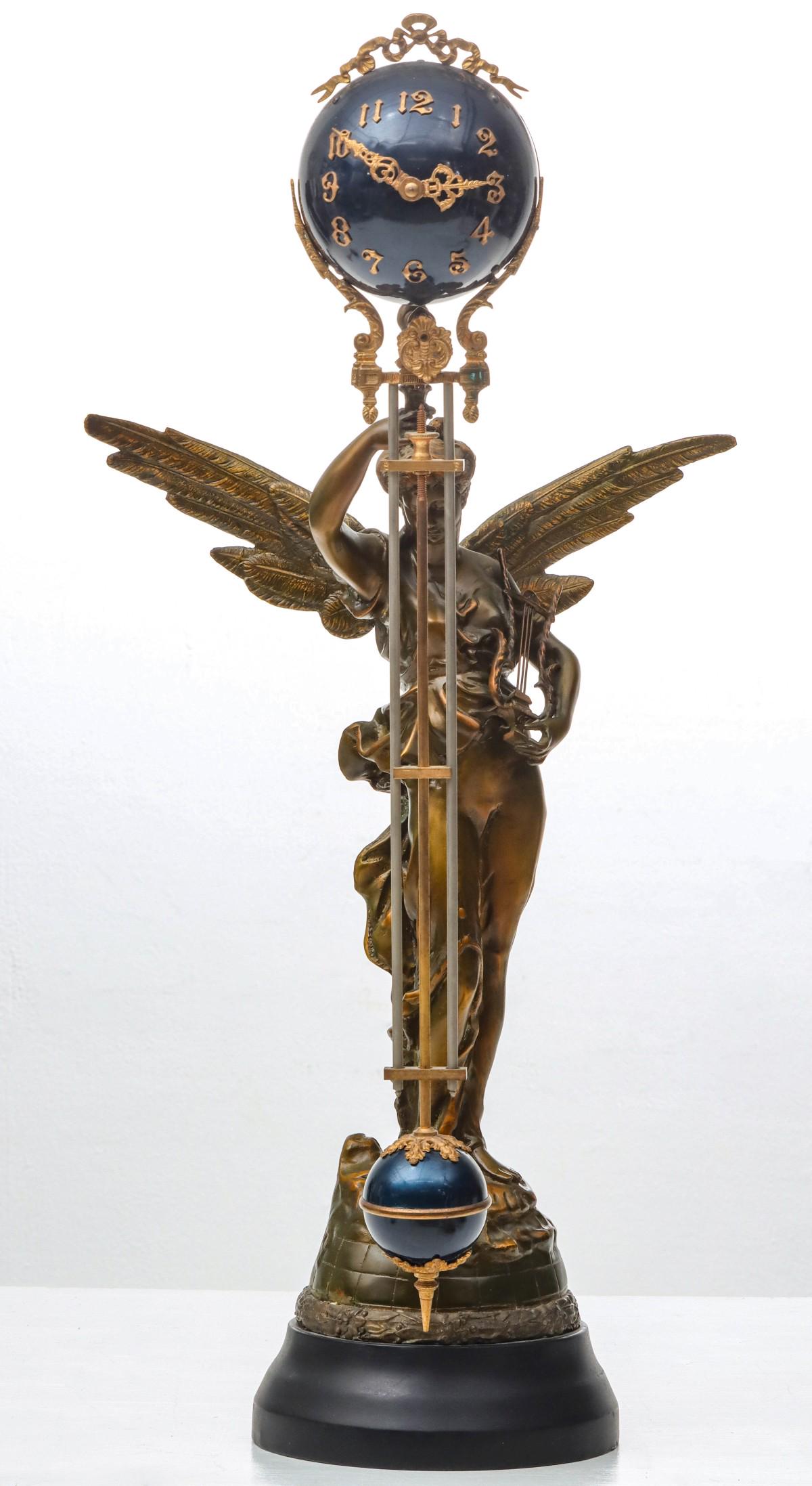 A REPRODUCTION OF ANSONIA CLOCK CO GLORIA BALL SWING (1 of 11)