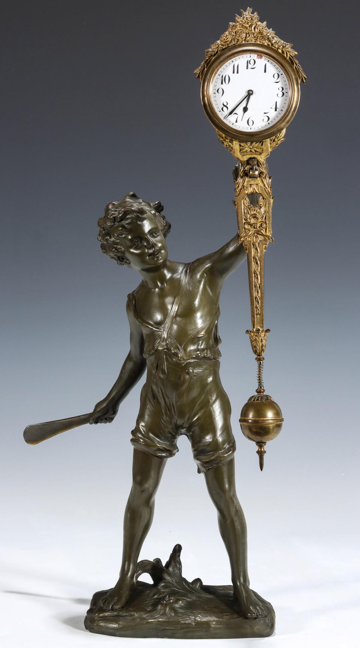 A CRICKET BOY MYSTERY CLOCK ATTRIBUTED TO JUNGHANS (1 of 13)