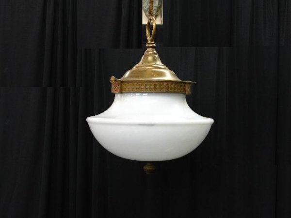 ANTIQUE HANGING CATHEDRAL LIGHT FIXTURE