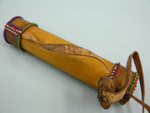 MAASAI TRADITIONAL BEADED NECK CASE 1920'S