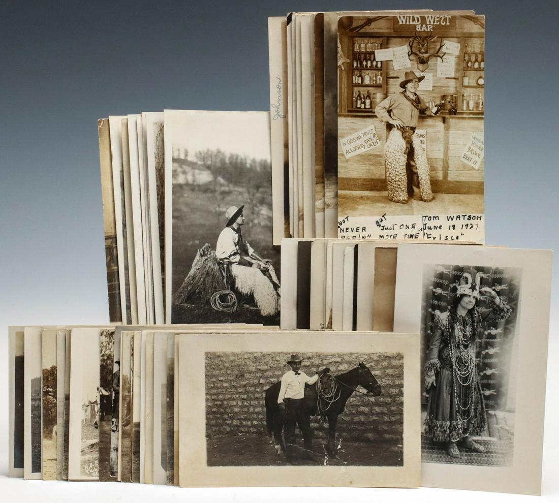 WOOLLY CHAPS, COWBOYS ETC REAL PHOTO POST CARDS (1 of 19)