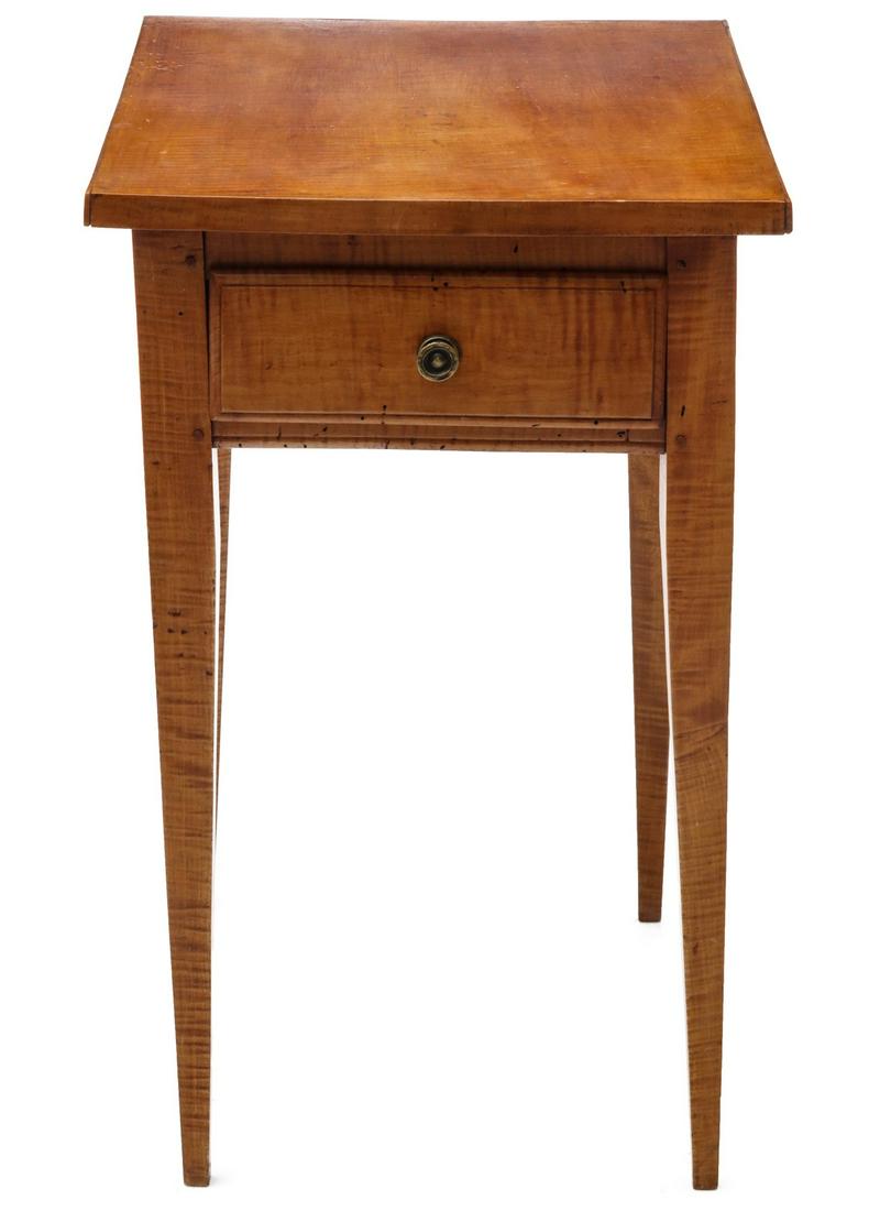 A 19TH CENTURY COUNTRY HEPPLEWHITE ONE DRAWER STAND (1 of 17)