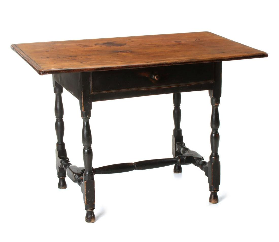 A 19TH CENTURY PINE TAVERN TABLE (1 of 11)