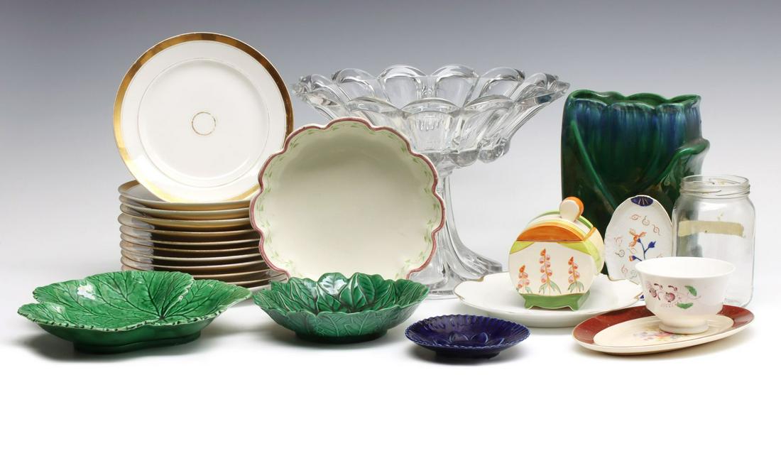 FLINT GLASS, WEDGWOOD, HAVILAND AND OTHER ESTATE ITEMS (1 of 8)