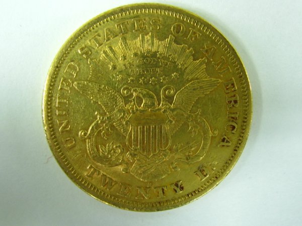1875 $20 LIBERTY HEAD U.S. GOLD COIN - 2