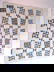 734: "OLD QUILT IN ""BROKEN DISHES"" PATTERN "
