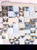 734: "OLD QUILT IN ""BROKEN DISHES"" PATTERN " - 2
