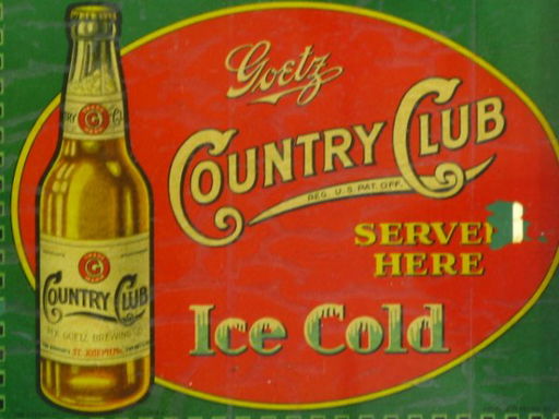 Nice 1930 S Art Deco Style Goetz Beer License Frame Aug 22 09 Soulis Auctions In Mo