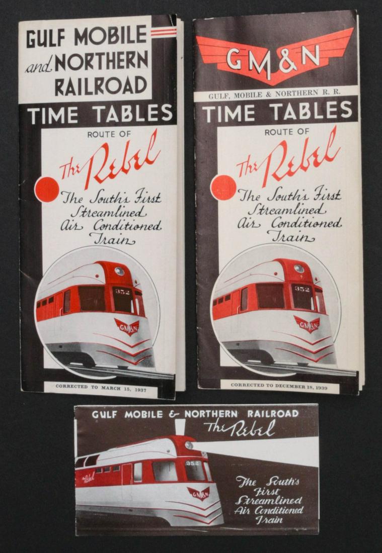 GULF, MOBILE AND NORTHERN TIMETABLES INCL MARCH 1937: Please see the lot images for a full depiction of this lot's contents. We happily provide seamless in-house packing and shipping services on nearly everything we sell.