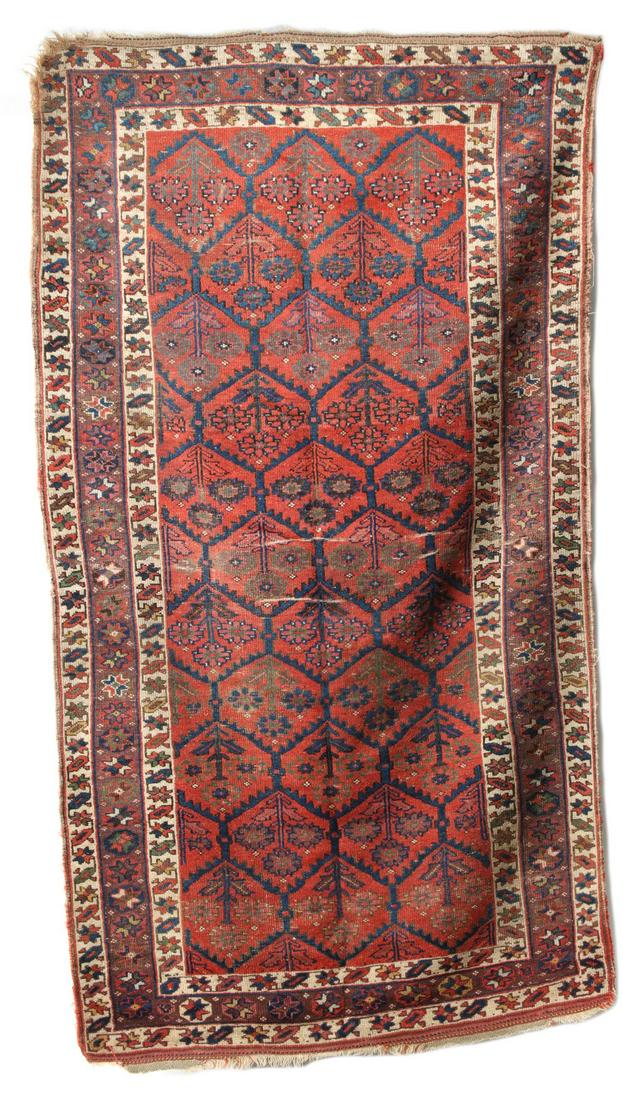A GOOD ANTIQUE KURDISH NORTHWEST PERSIAN ORIENTAL RUG (1 of 11)
