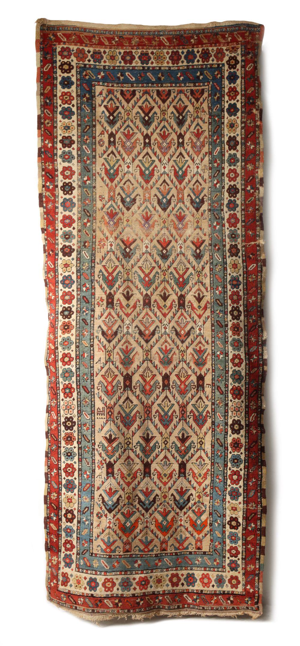 AN ANTIQUE CAUCASIAN KARABAGH RUNNER CIRCA 1870s (1 of 14)