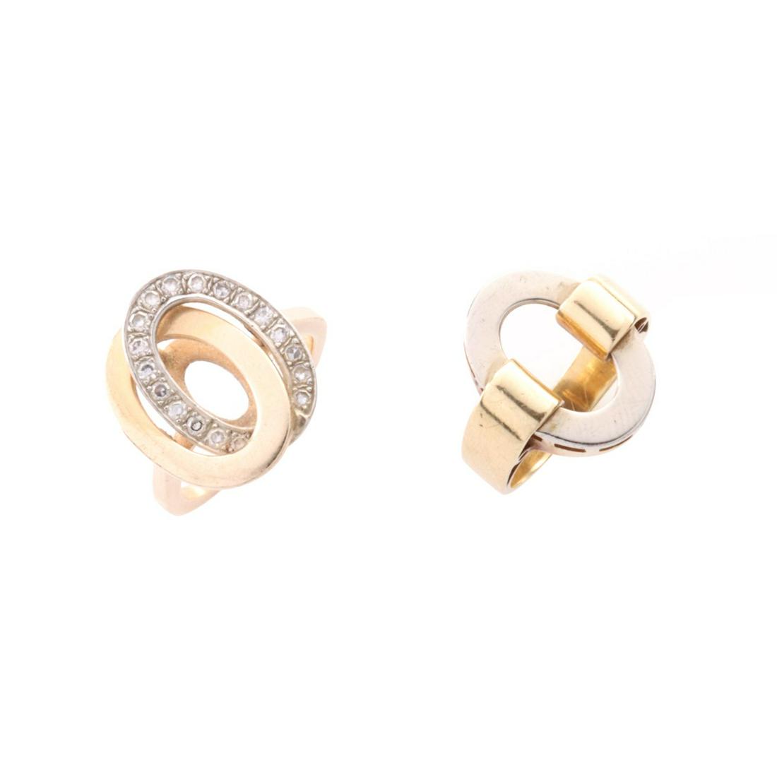 TWO LADIES' FASHION RINGS IN 14K AND 18K GOLD (1 of 8)