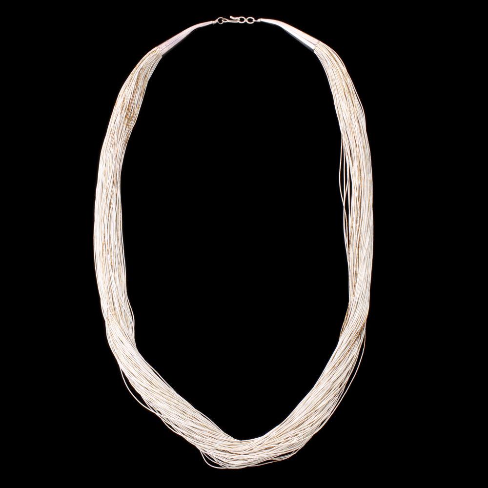 A 30-INCH LIQUID SILVER NECKLACE (1 of 10)
