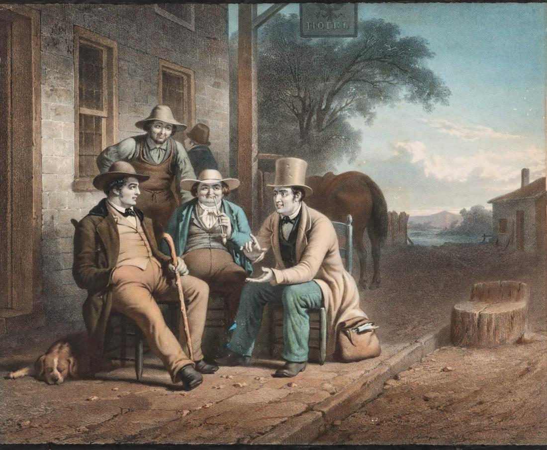 GEORGE CALEB BINGHAM (1811-1879) HAND COLORED LITHO (1 of 12)