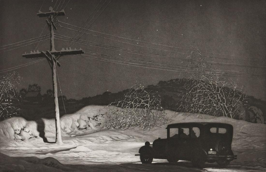 MARTIN LEWIS (1881-1962) PENCIL SIGNED AQUATINT (1 of 18)