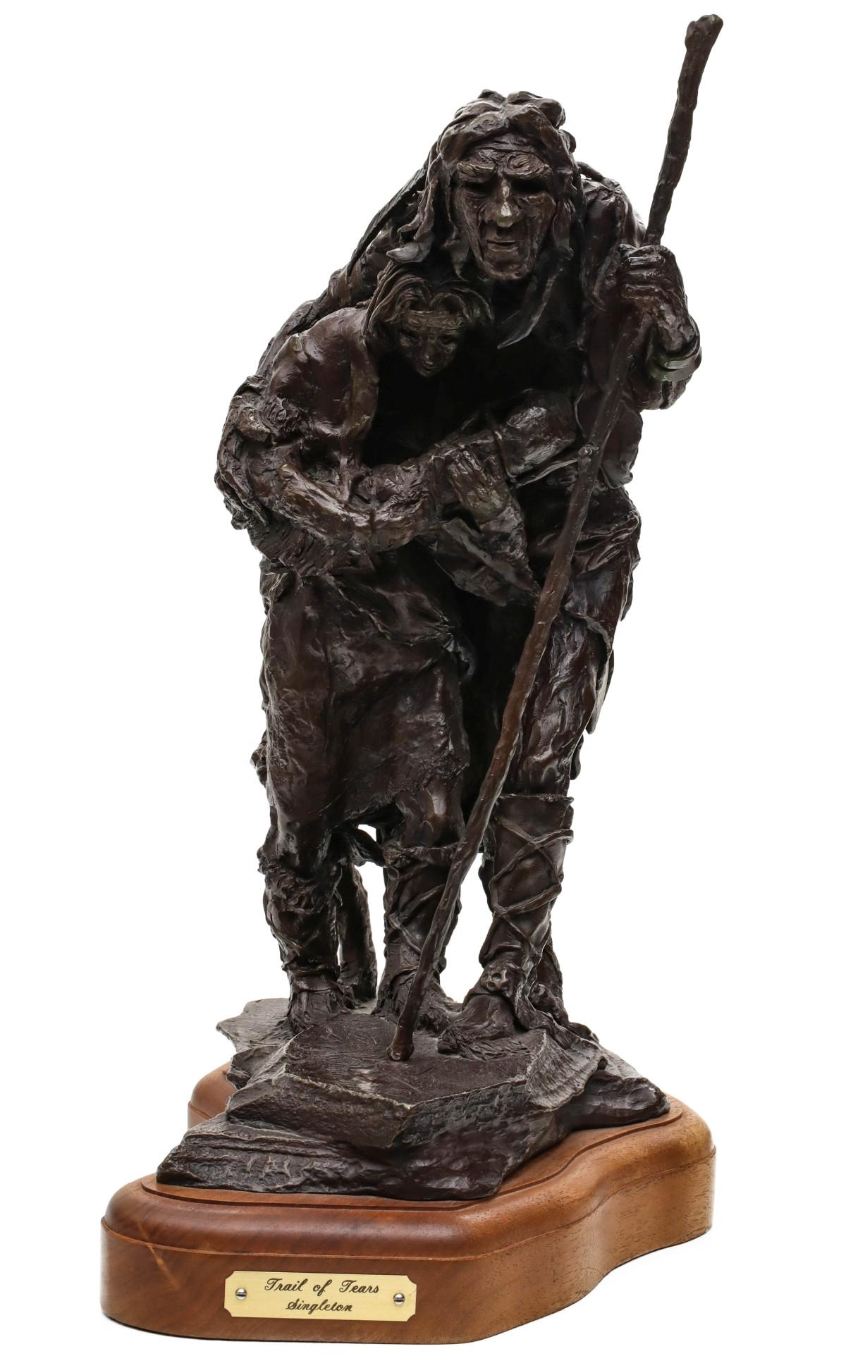 GIB SINGLETON (1936-2014) BRONZE SCULPTURE (1 of 15)