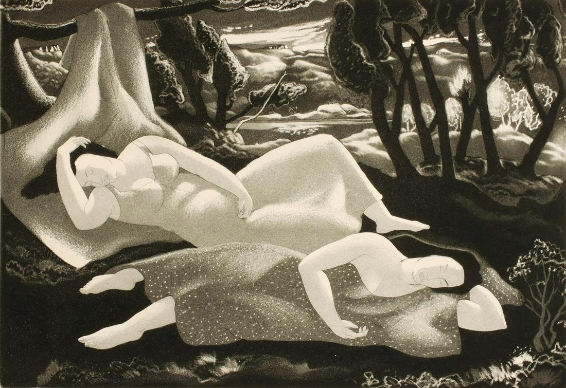 DOEL REED (1895-1985) PENCIL SIGNED AQUATINT (1 of 10)