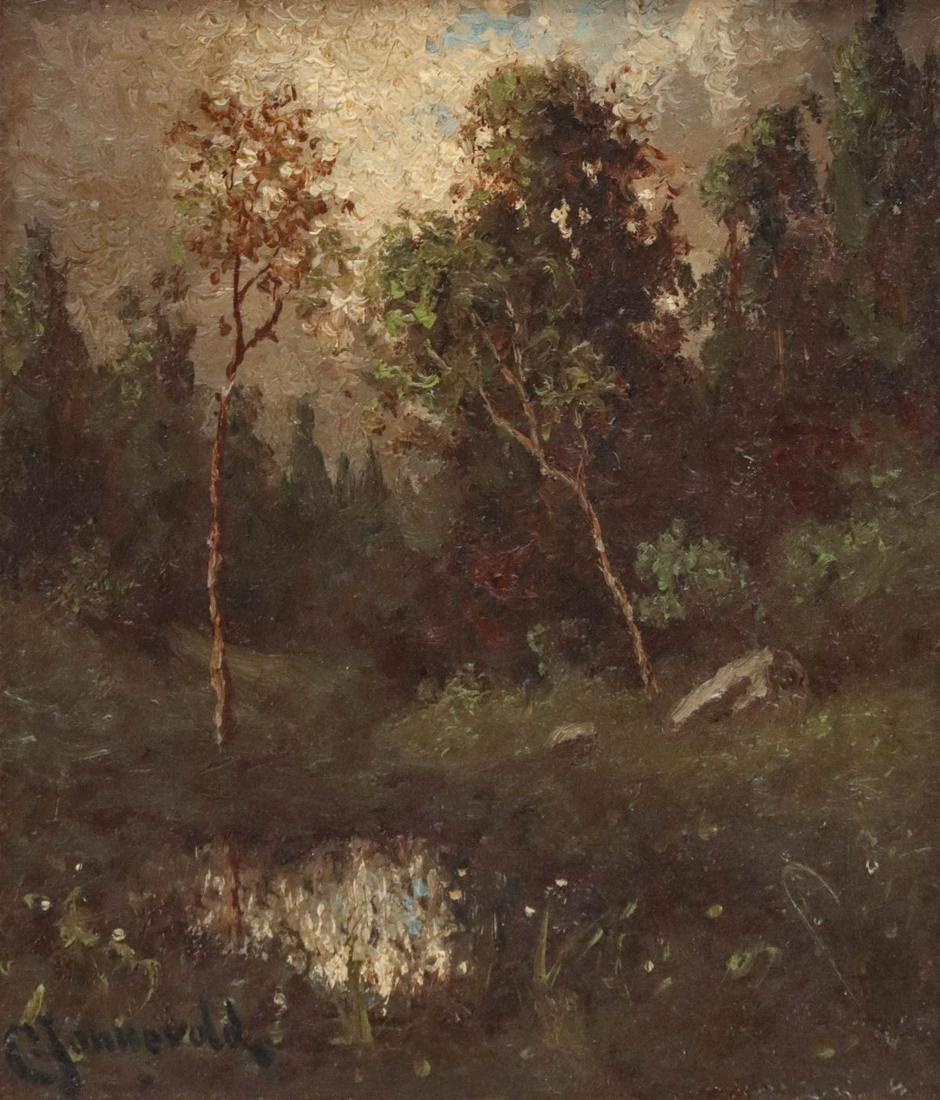CARL JONNEVOLD (1856-1955) OIL ON ARTIST'S BOARD (1 of 10)