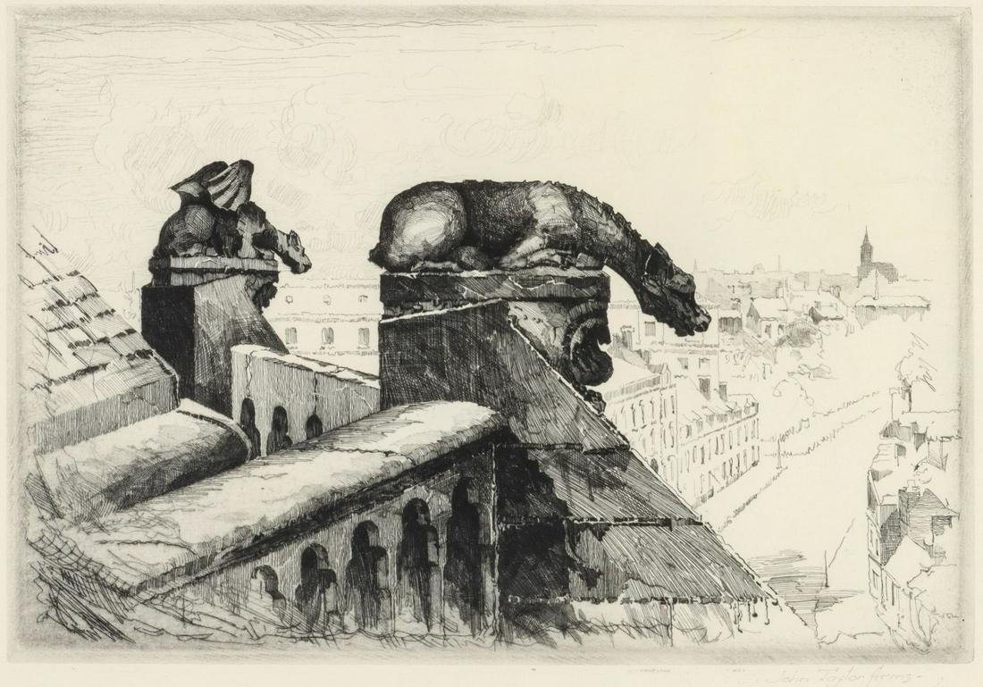 JOHN TAYLOR ARMS (1887-1953) PENCIL SIGNED ETCHING (1 of 9)