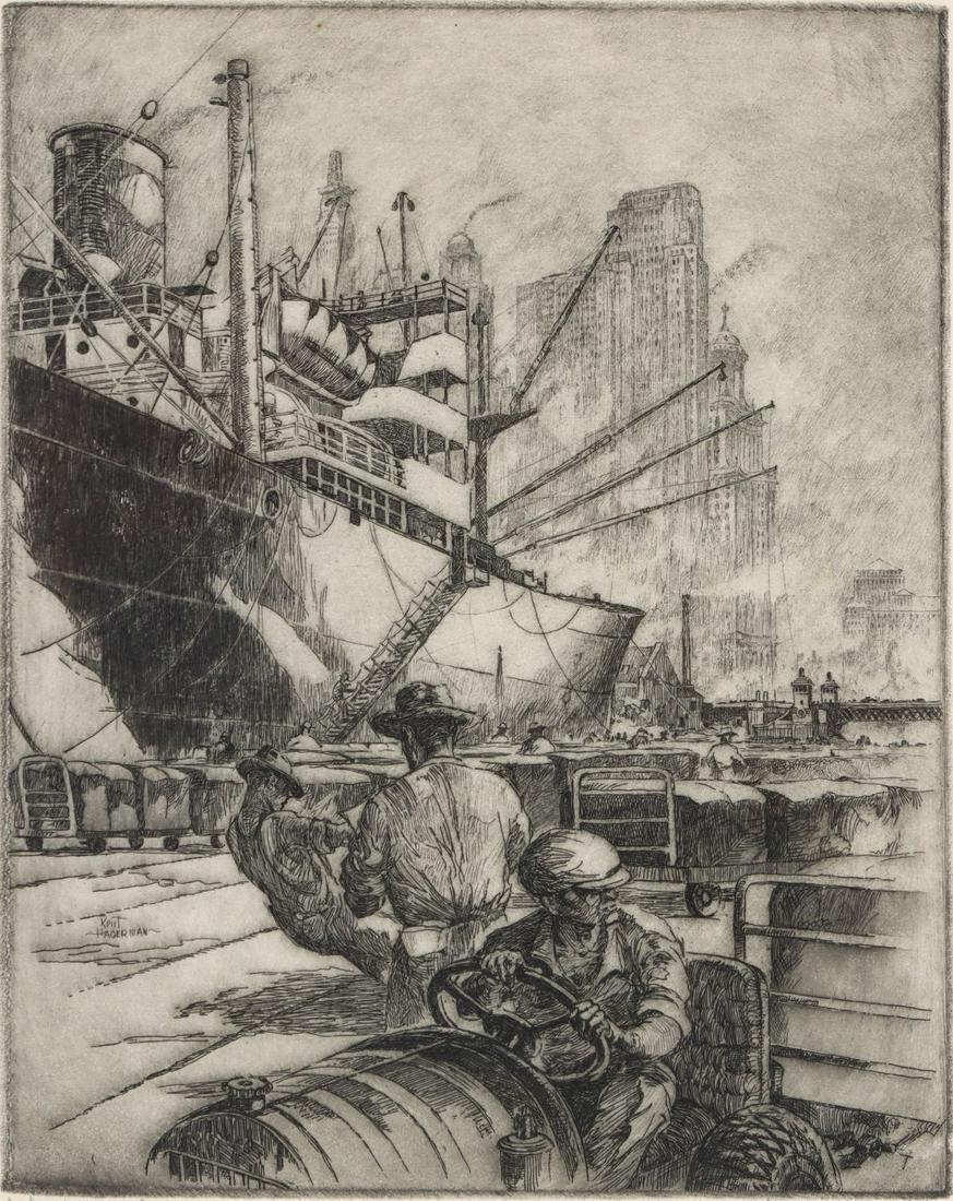 KENT HAGERMAN (1893-1978) PENCIL SIGNED ETCHING (1 of 11)