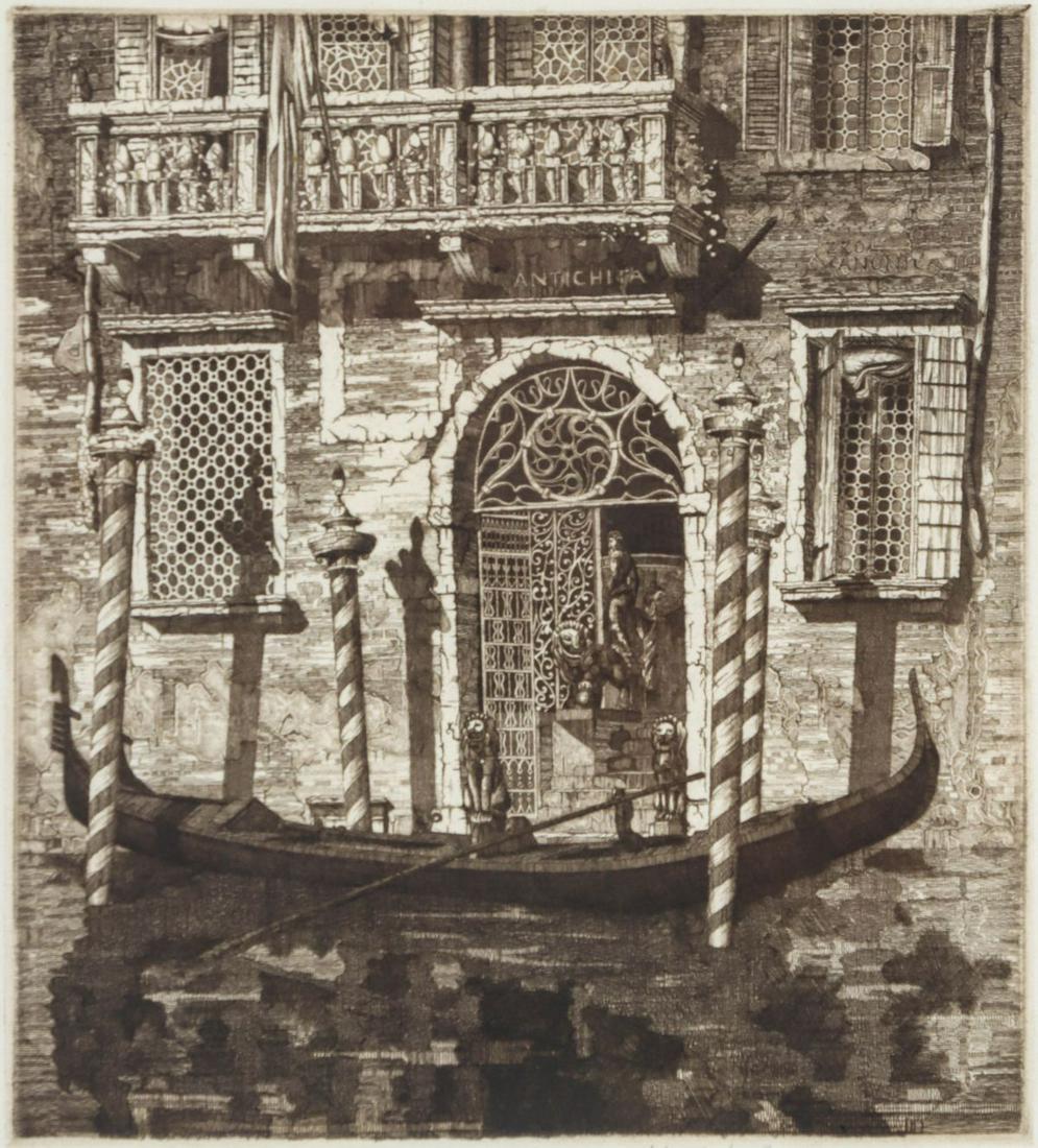 JOHN TAYLOR ARMS (1887-1953) PENCIL SIGNED ETCHING (1 of 10)