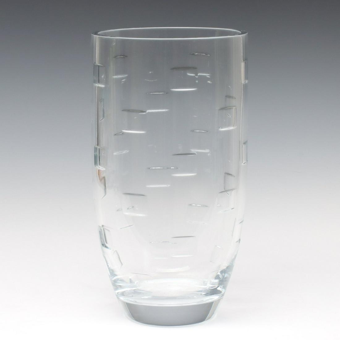 A CUBIST INFLUENCE WATERFORD CRYSTAL VASE (1 of 10)