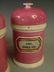 PORCELAIN LABEL UNDER GLASS APOTHECARY JARS W - 3