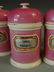 PORCELAIN LABEL UNDER GLASS APOTHECARY JARS W - 5
