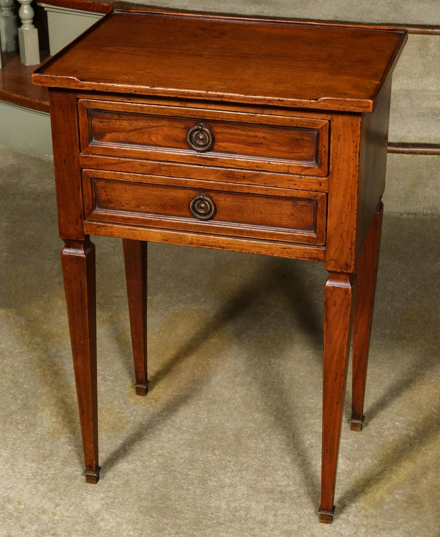 A GOOD 19TH C. FRENCH DIRECTOIRE TWO DRAWER STAND TABLE (1 of 12)
