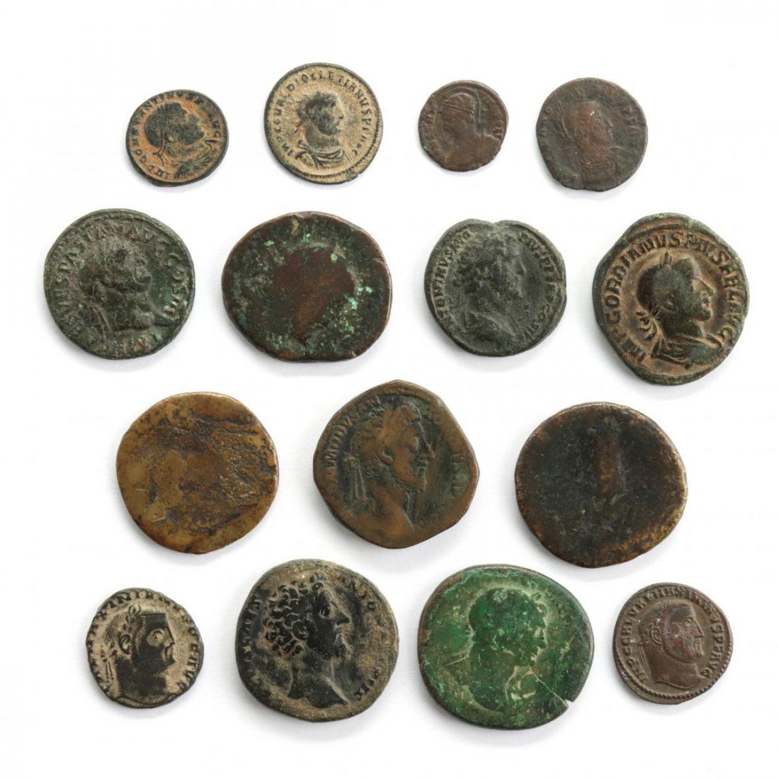 COLLECTION OF ROMAN IMPERIAL BRONZE TYPE COINS (1 of 10)