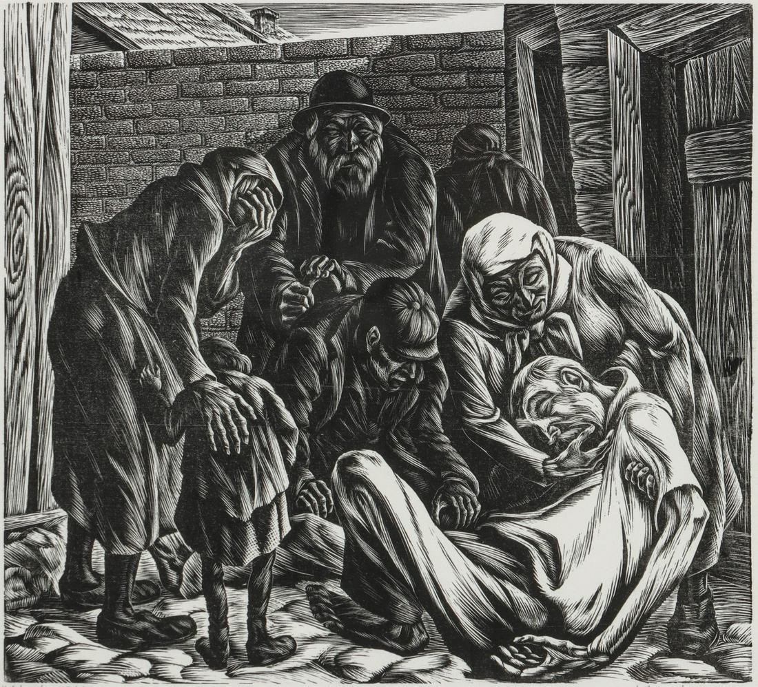 ISAAC FRIEDLANDER (1890-1968) WOOD ENGRAVING (1 of 11)
