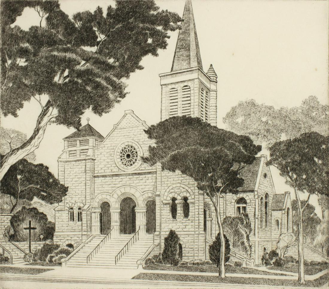 CHARLES CAPPS (1898-1981) PENCIL SIGNED ETCHING (1 of 11)