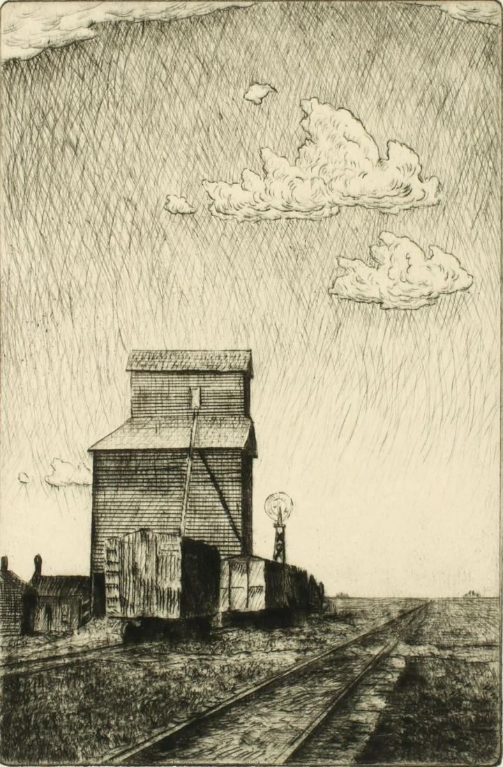 PHIL EPP (B. 1946) PENCIL SIGNED DRYPOINT ETCHING (1 of 11)