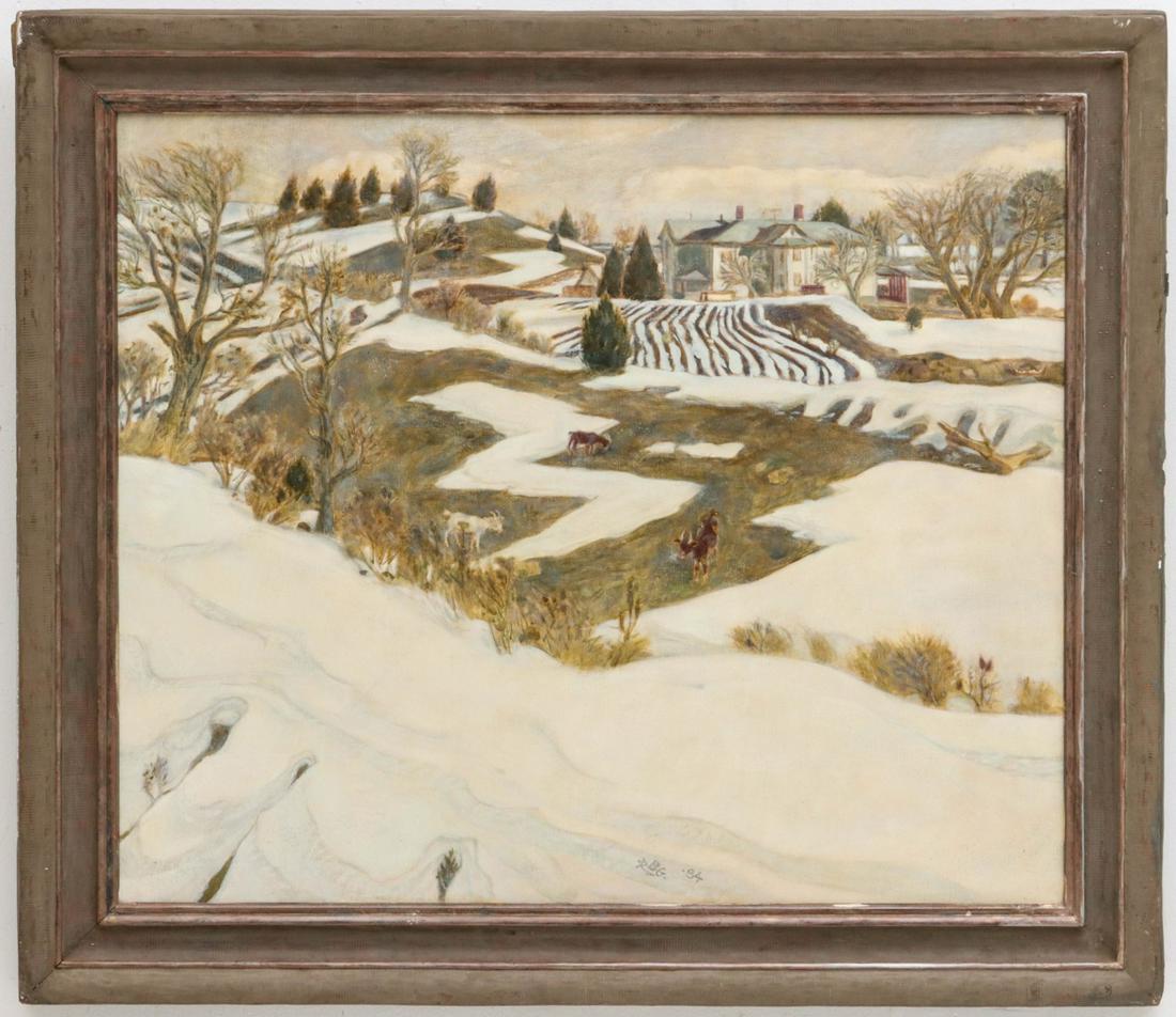 ROBERT BERKLEY GREEN (B. 1909) OIL ON CANVAS (1 of 13)