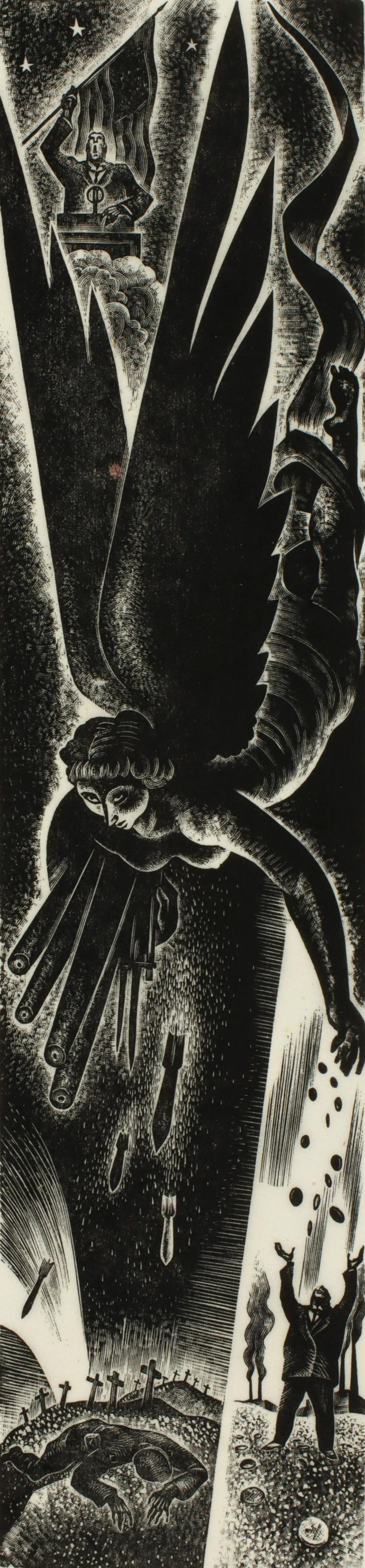 LYND WARD (1905-1985) PENCIL SIGNED WOOD ENGRAVING (1 of 8)