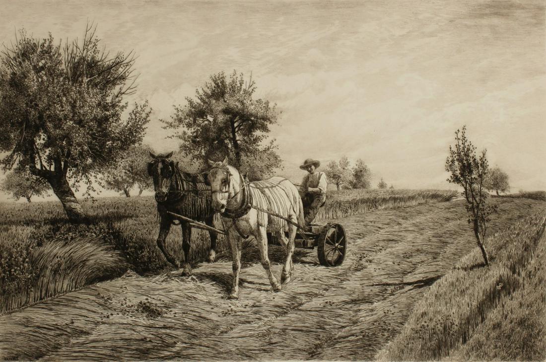 PETER MORAN (1841-1914) PENCIL SIGNED ETCHING (1 of 12)