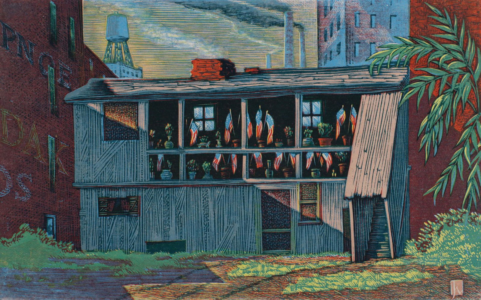 JAMES D. HAVENS (1900 - 1960) PENCIL SIGNED BLOCK PRINT (1 of 12)