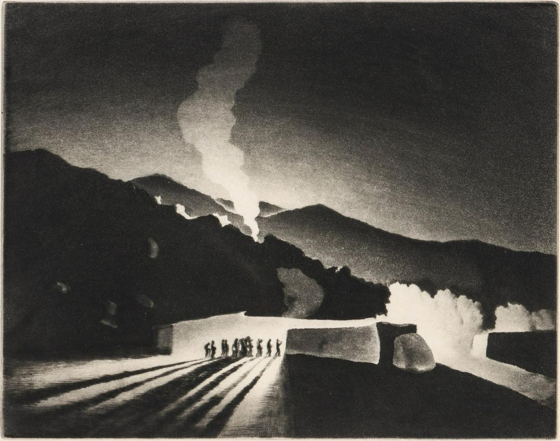 GENE KLOSS (1903 - 1996) RARE PENCIL SIGNED ETCHING (1 of 10)