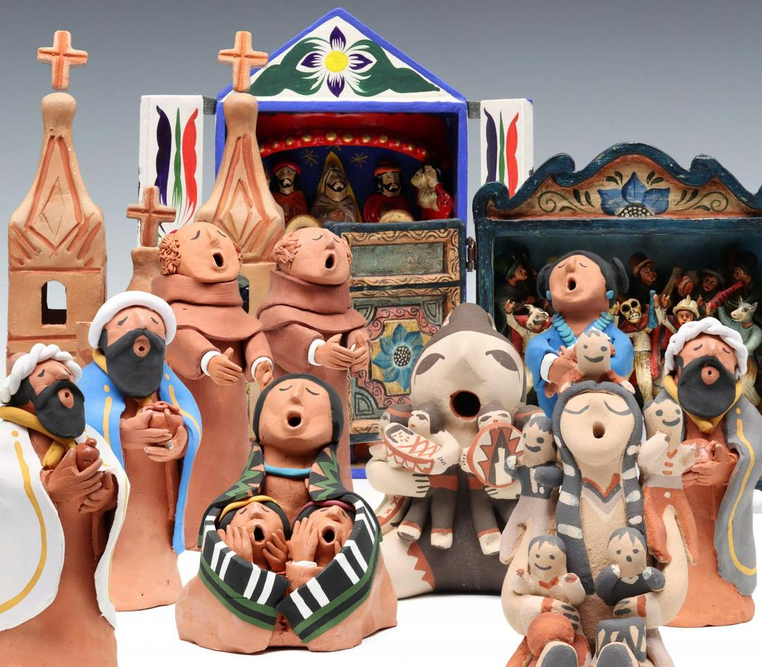 NATIVE AMERICAN & SPANISH COLONIAL NATIVITY OBJECTS (1 of 20)