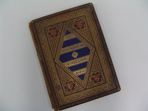 Byron. THE PRISONER CHILLON.: Byron, George Gordon Noel. THE PRISONER CHILLON. (Day and Son, Ltd.), London, 1865. Quarto. Twenty leaves, printed on heavy card with illumination by W. & G. Audsley, chromolithography by W. R. Tymms.
