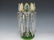 341: PAIR ENAMELED BOHEMIAN GLASS MANTLE LUSTRES