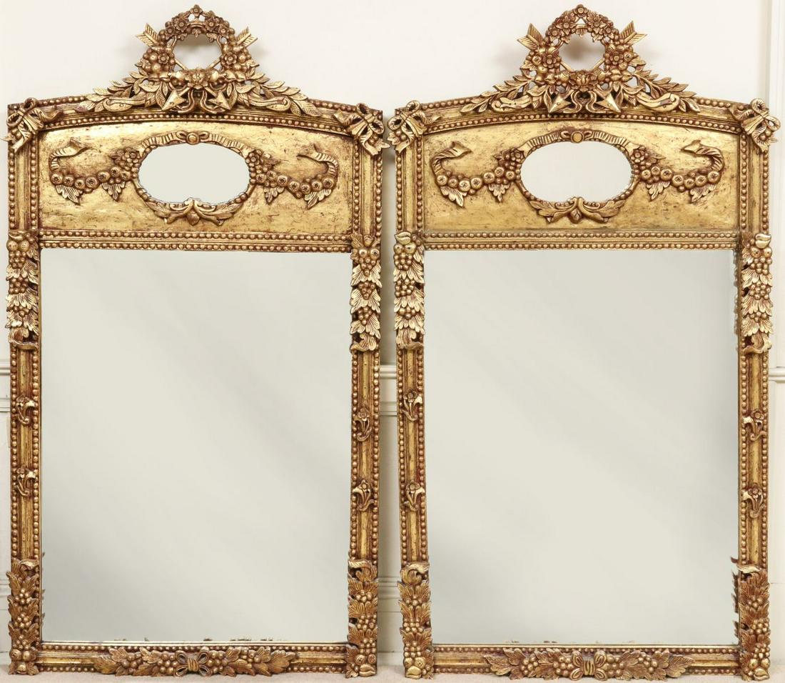 A PAIR LATE 20TH C. MIRRORS SIGNED JOHN RICHARD (1 of 19)