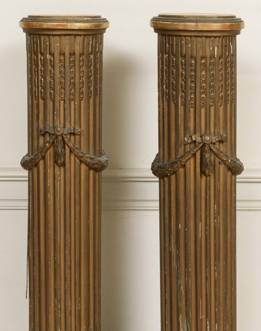 A PAIR 19TH C. LOUIS XVI STYLE COLUMNAR PEDESTALS (1 of 14)