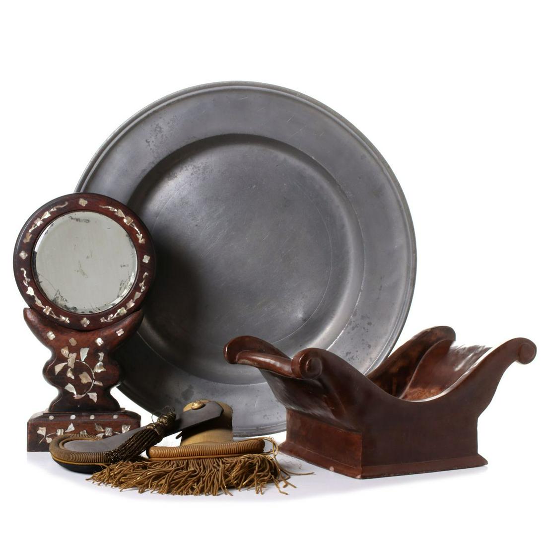 AN ESTATE LOT OF UNRELATED 18TH & 19TH CENTURY OBJECTS (1 of 20)