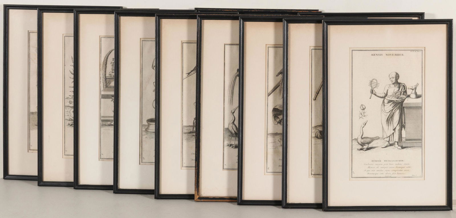 FRENCH 18 C. ALLEGORICAL ENGRAVINGS, THE 12 MONTHS (1 of 19)