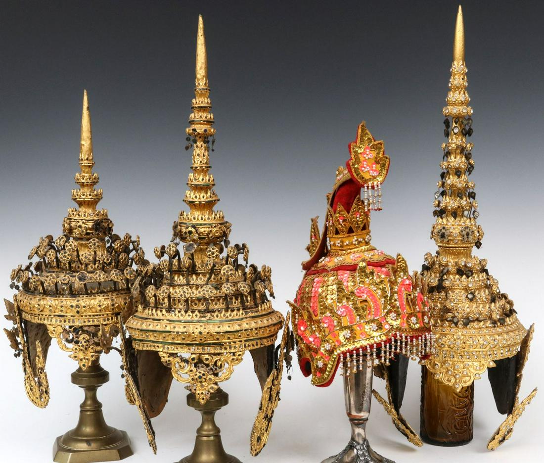 A COLLECTION OF VARIOUS SOUTHEAST ASIAN HEADDRESS (1 of 20)