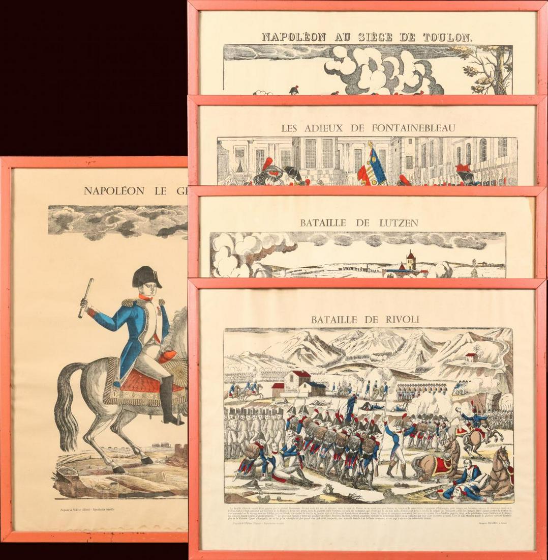 FIVE 20TH C. NAPOLEON THEME WOOD ENGRAVINGS (1 of 20)